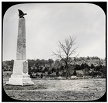 Civil War Magic Lantern Slide -- Showing the 27th Connecticut Infantry Monument at Gettysburg